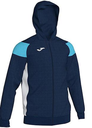 Олимпийка с капюшоном joma crew iii 101271.342 темно-сине-голубая 101271.342