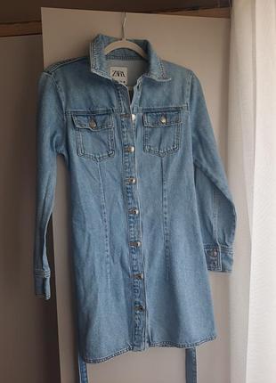Джинсова сукня zara