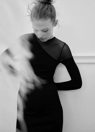 Чорна безшовна коротка сукня  zara
🌸🌸🌸🌸🌸🌸🌸🌸🌸🌸