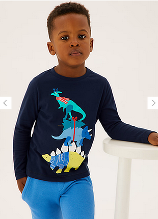 Хлопковый реглан лонг от marks &amp; spencer на 4-5 лет