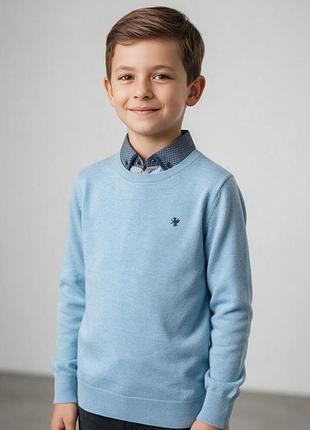 Голубой джемпер свитер next для мальчика 12 лет