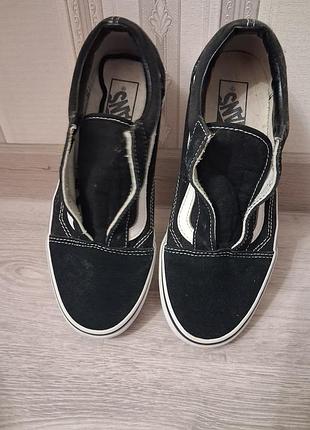 Кеди унісекс vans old skool чорно-білі