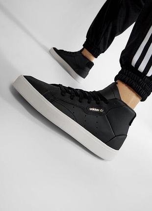 Adidas sleek шкіряні кросівки ботинки