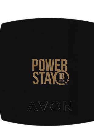 Компактна крем-пудра для обличчя spf20 avon power stay 18 hours cream-to-powder foundation (слонова кістка/ivory)
