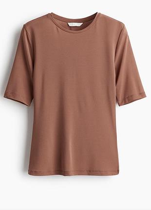 Футболка жіноча h&m коричнева, розмір xs-s