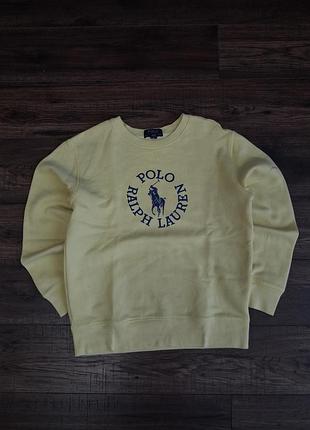 Жовтий підлітковий світшот polo ralph lauren, розмір m (10-12 років)