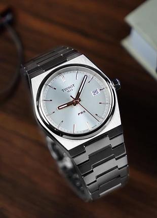 Жіночий годинник  tissot prx 35 mm t137.210.11.031.00 сріблястий з комбінацією золота