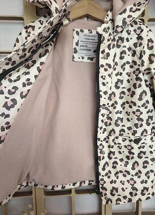 Прорезиненный плащик на флисе primark 3