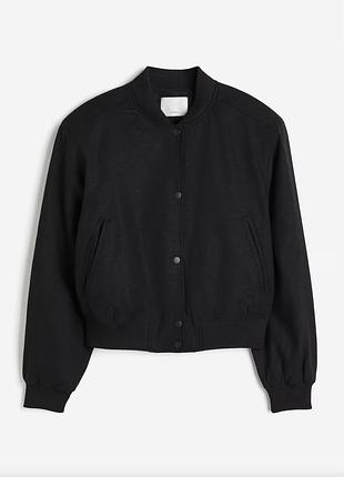 Куртка жіноча h&m бомбер чорний