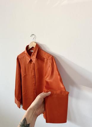 Атласна сорочка zara🌿
