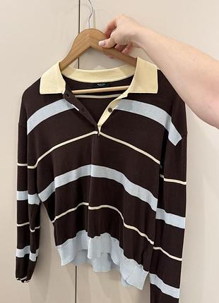 Лонгслів жіночий massimo dutti у смужку