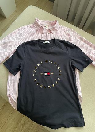 Футболка tommy hilfiger xs, рубашка hm xs