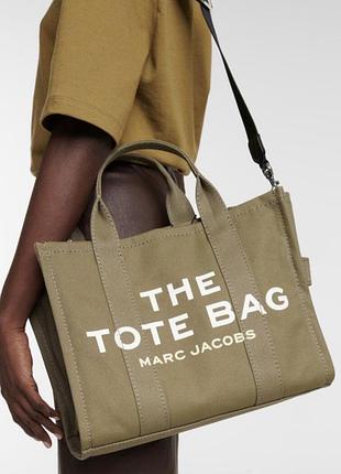 Сумки для жінок marc jacobs the large tote bag slate green