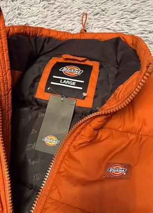 Пуховик чоловічий dickies waldenburg jacket помаранчевий, розмір l