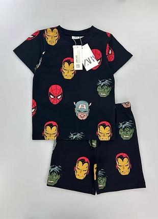 Костюм zara для хлопчика з супергероями marvel людина-павук