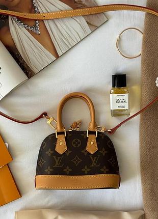 Louis vuitton nano alma bag monogram canvas