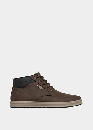 Оригінальні чоловічі черевики skechers/черевики чоловічі скечерс коричневого кольору