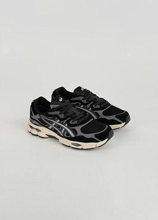 Водонепроникні кросівки asics gel-nyc gtx m black grey beige
