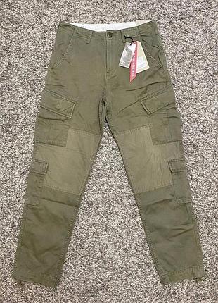 Чоловічі брюки карго alpha industries хакі