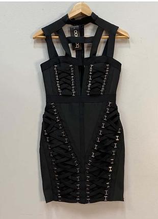Коротка жіноча сукня boohoo premium чорна