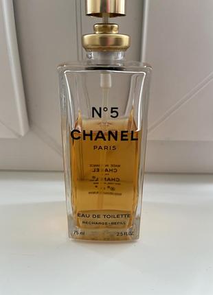 Chanel n°5 eau de toilette 75 ml — vintage 2012 — recharge/refill — made in france