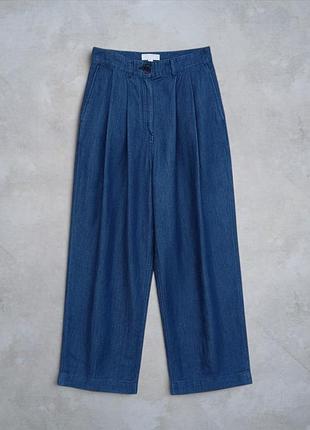 Льняные широкие брюки cos × arket × massimo dutti