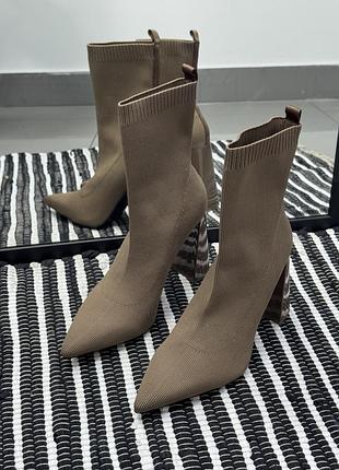 Ботильйони zara черевики носки 3