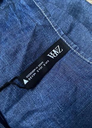 Блуза zara льон ліоцель 3