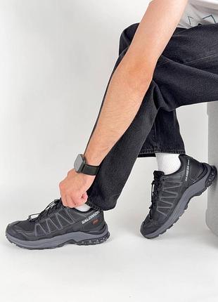 Водонепроникні кросівки salomon xa pro 3d amphib gtx black white grey