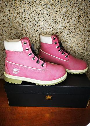 Черевики жіночі timberland premium рожеві