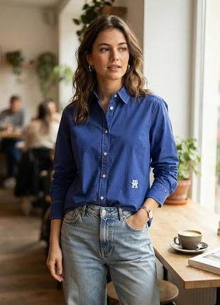 Жіноча сорочка tommy hilfiger розмір l (eur 42), 100% cotton