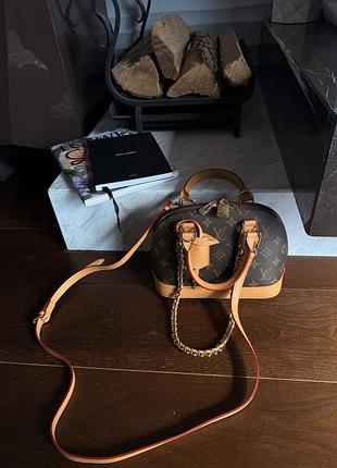 Louis vuitton alma bb bag brown/beige [магнитная коробка]