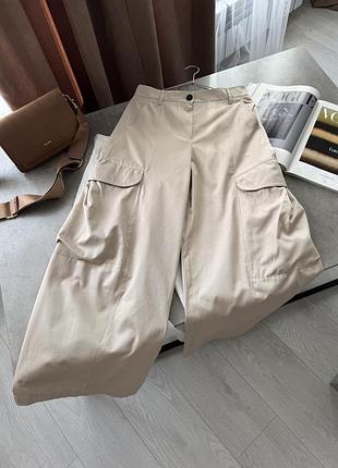 Брюки жіночі max mara карго бежеві 5