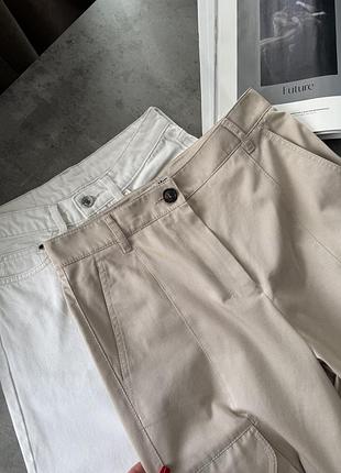 Брюки жіночі max mara карго бежеві 8