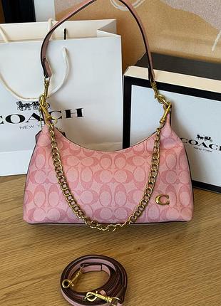 Сумка coach juliet shoulder bag 25 розовый есть