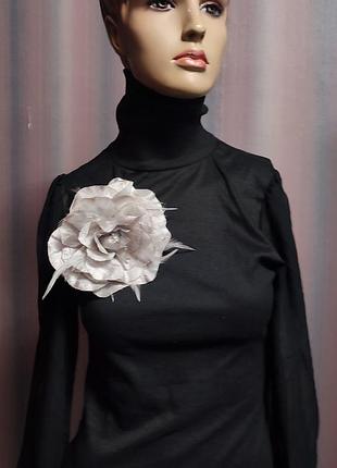 Украшение - брош из натурального шелка, hand made