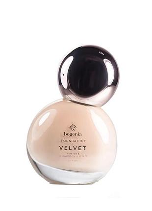 Bogenia velvet foundation тональна основа з матувальним ефектом 001/слонова кістка/ivory
