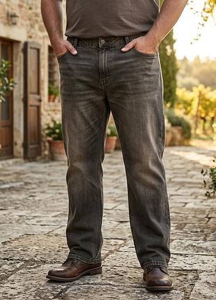 Чоловічі прямі джинси marks & spencer р. 42/33 relaxed straight fit