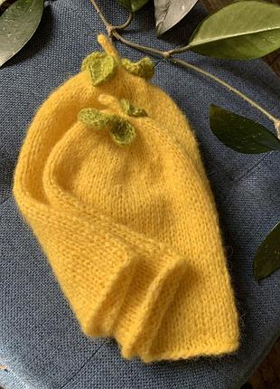 Дитяча шапочка лимон 🍋 можна придбати у наборі «мама і малюк,спільний лук»