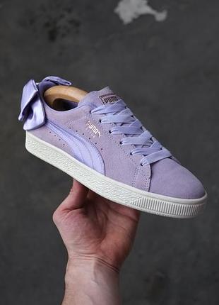 Кеды puma suede bow trainers женские кроссовки clyde cat rihana adidas gazelle nike blazer 367317 05