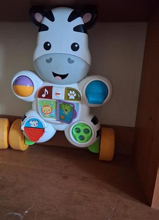 Інтерактивні ходунки-каталка fisher-price "зебра" (моделі dld80/f-dpl53).