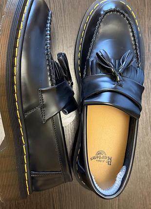 Туфлі чоловічі dr. martens лофери чорні