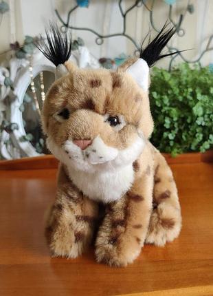 Оригінальна колекційна м'яка іграшка рись / hermann teddy collection (німеччина)