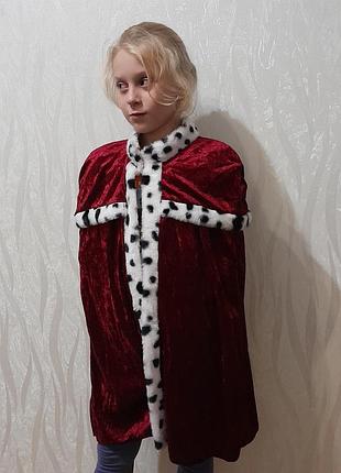Накидка короля (королевы) цвет бордовый, вишневый