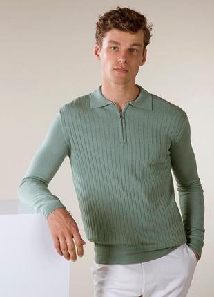 Поло в рубчик aurélien cashwool 100% меринос. стиль loro piana / тиха розкіш. стан ідеал!