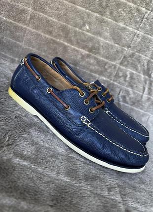 Мокасини чоловічі polo ralph lauren bienne шкіряні сині
