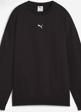 Світшот жіночий puma на флісі, чорний
