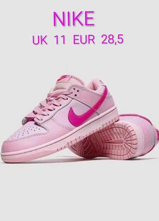 Кожаные крутые стильные кроссовки nike dunk low made in vietnam u9 11 eur 28,5
