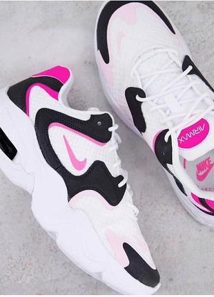 Nike air max 2x trainers in white and pink