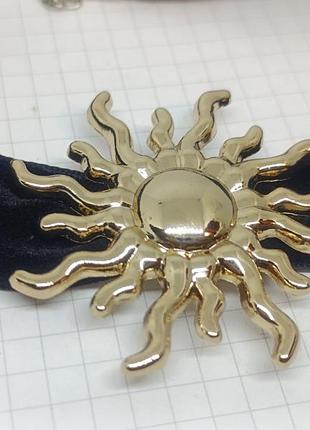 Чокер оксамитка на шию. сонце. 5